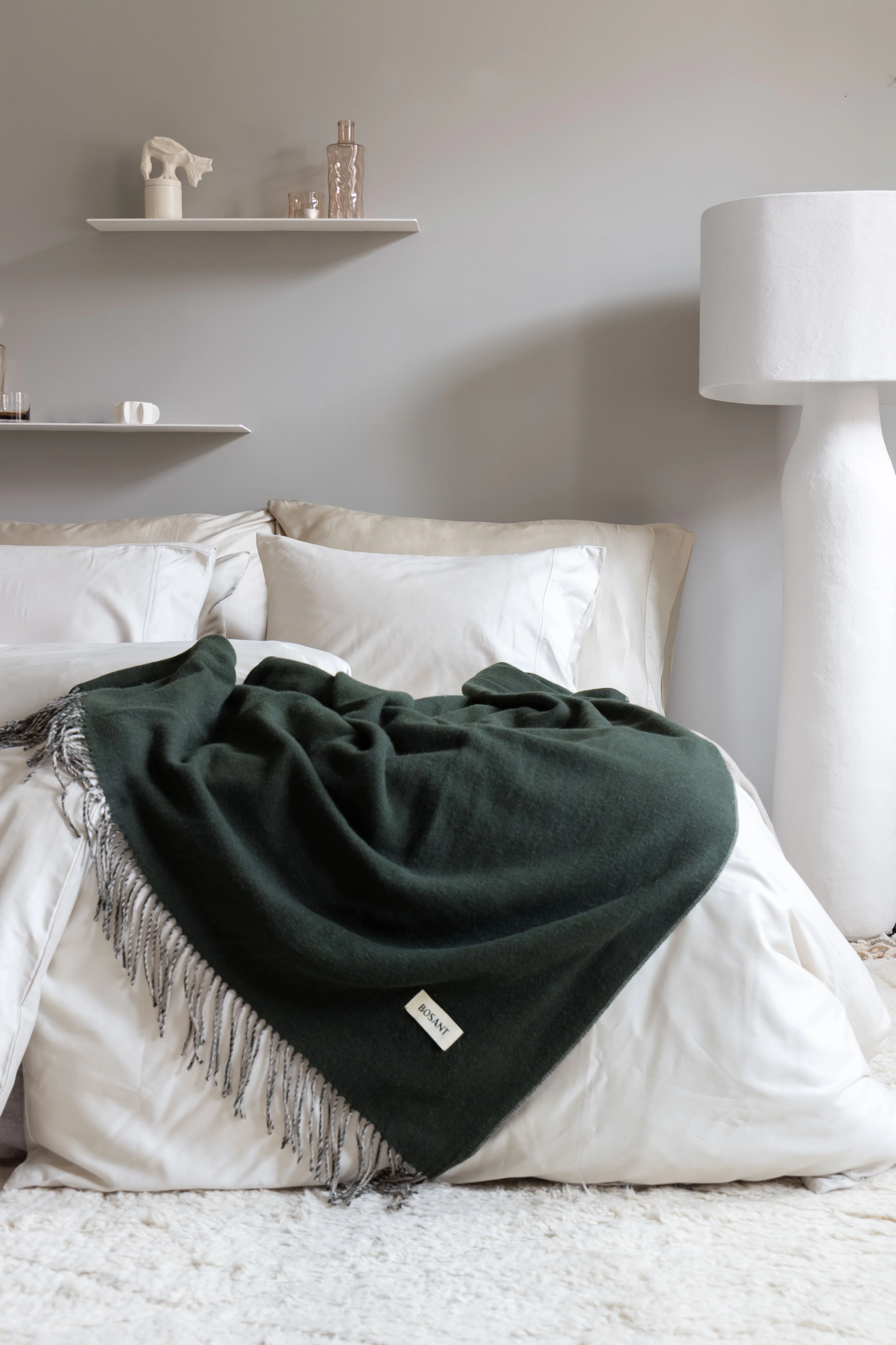 Heim Ullpledd Furu - grønn/beige - Image 2