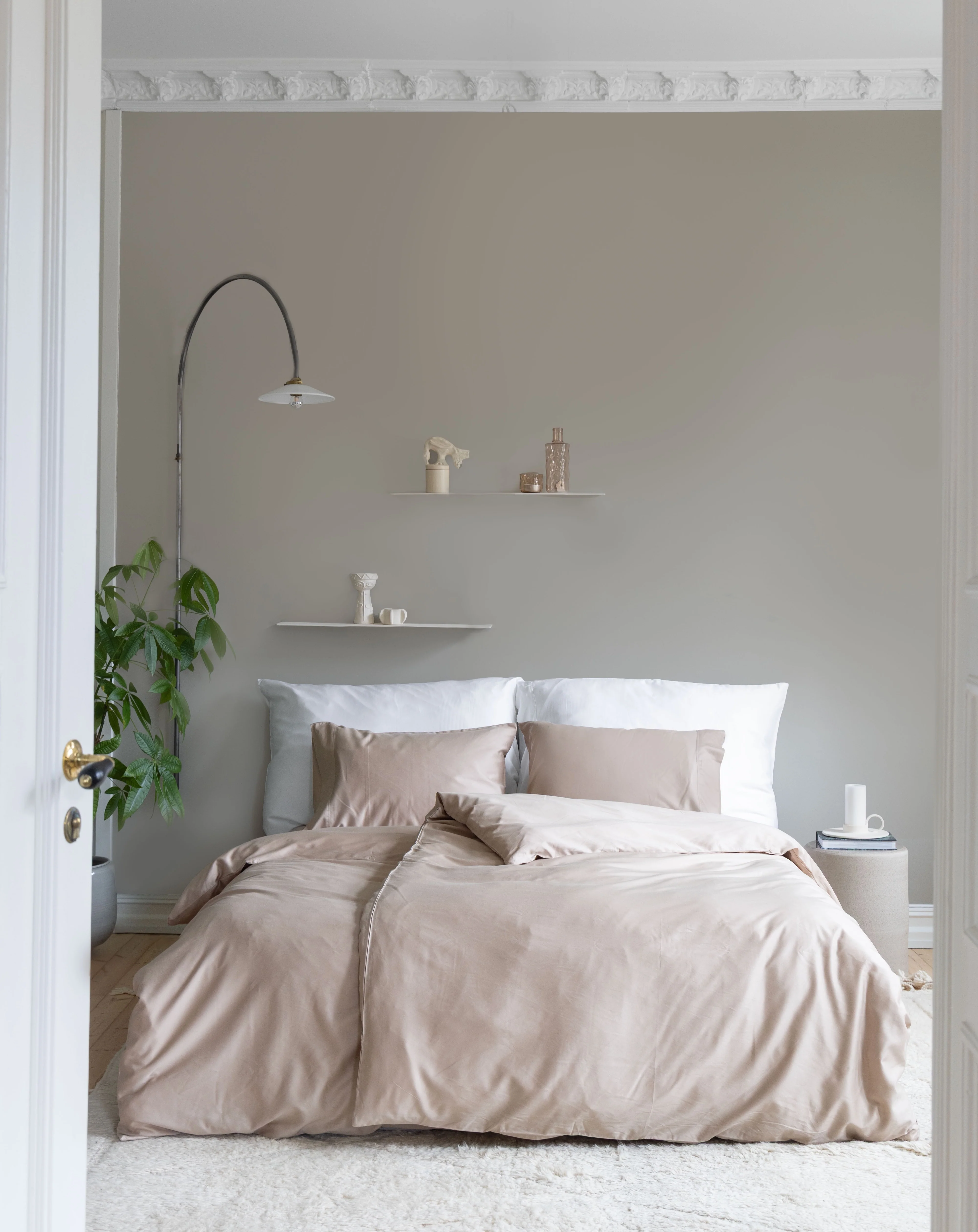 Tencel Blend Sengesett - Sanddynne - lys brun