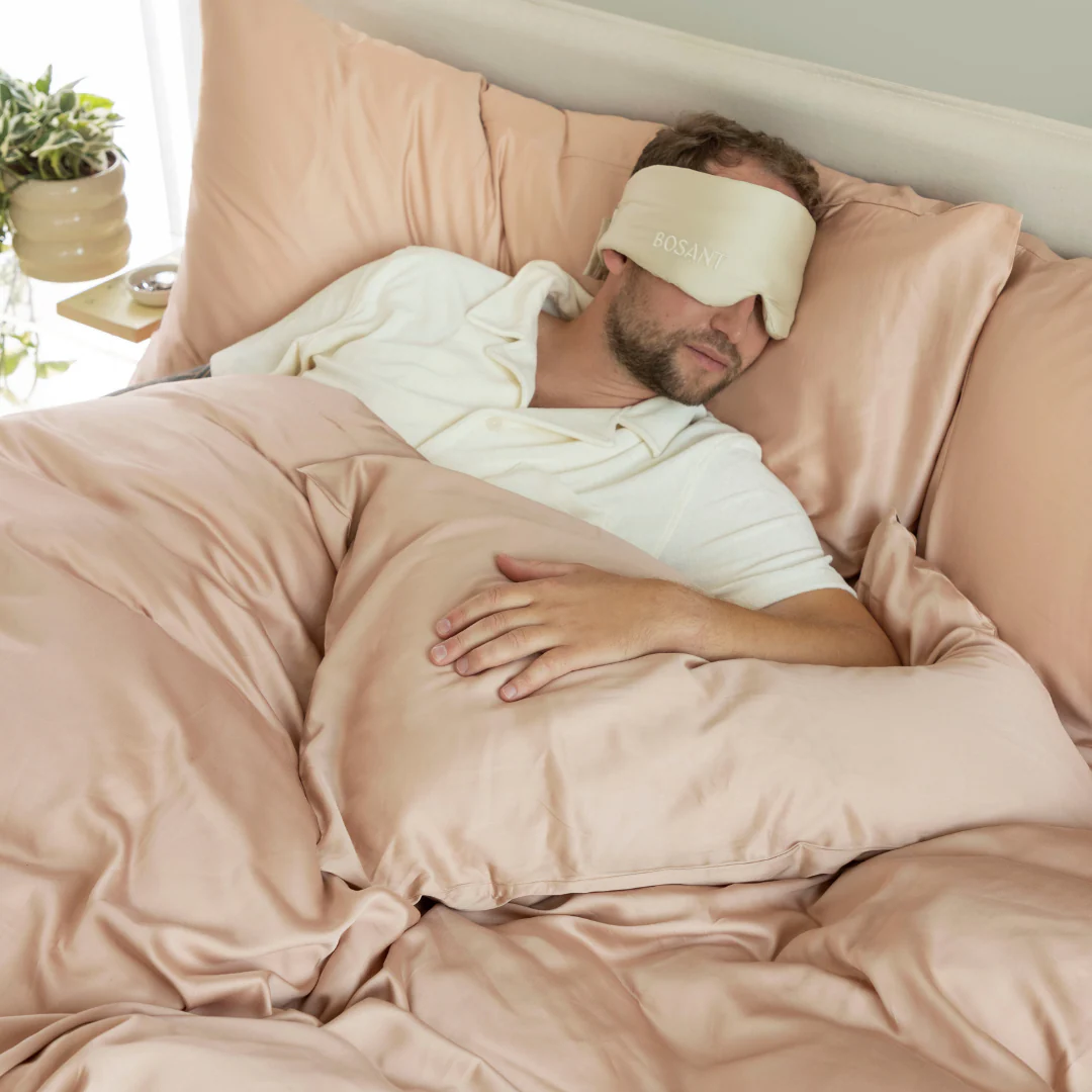 Cure bambus sovemaske - Beige - Image 4