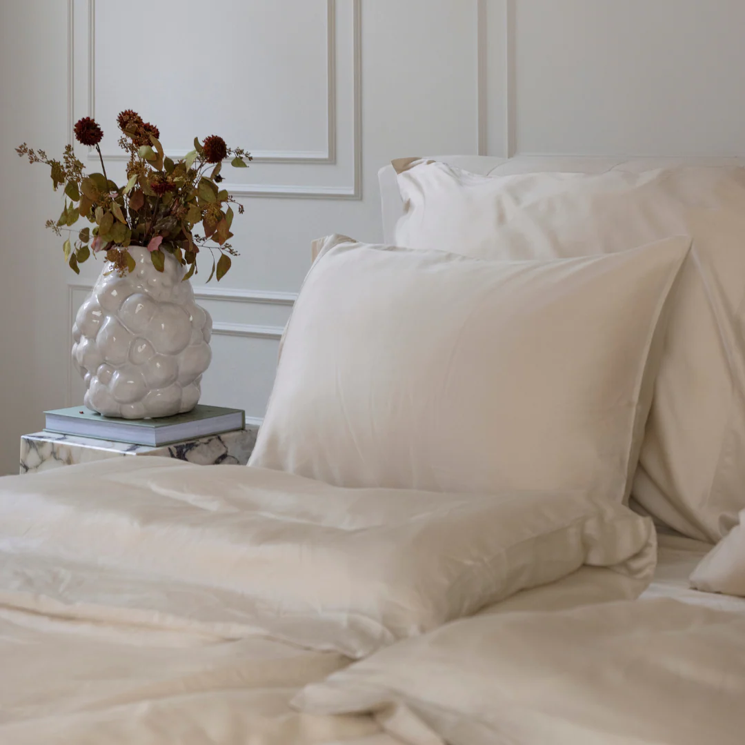 Putetrekk Sandbeige - Dobbel 50x70 (Sara Emilie)
